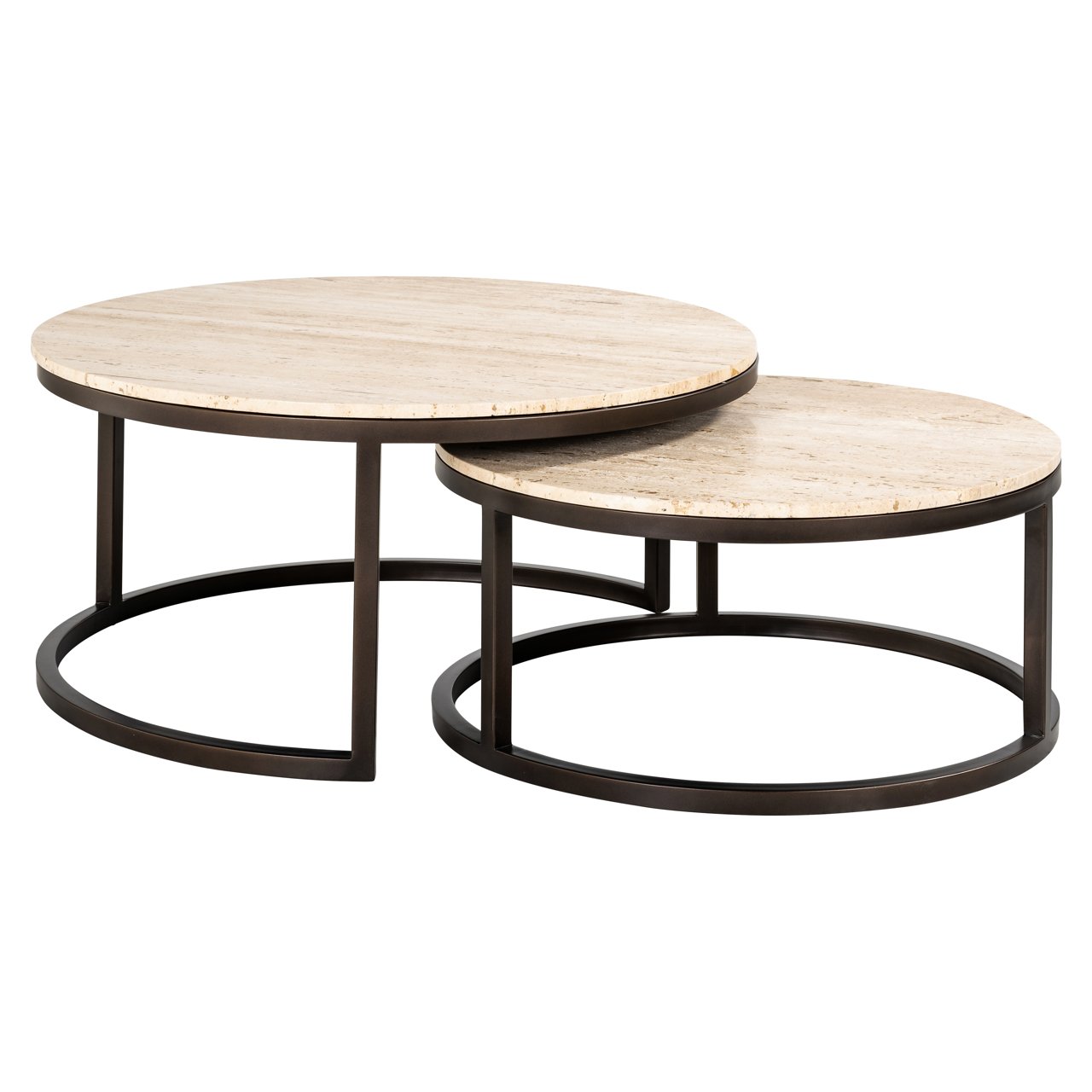 Coffee Table Avalon Bronze (Set Of 2)