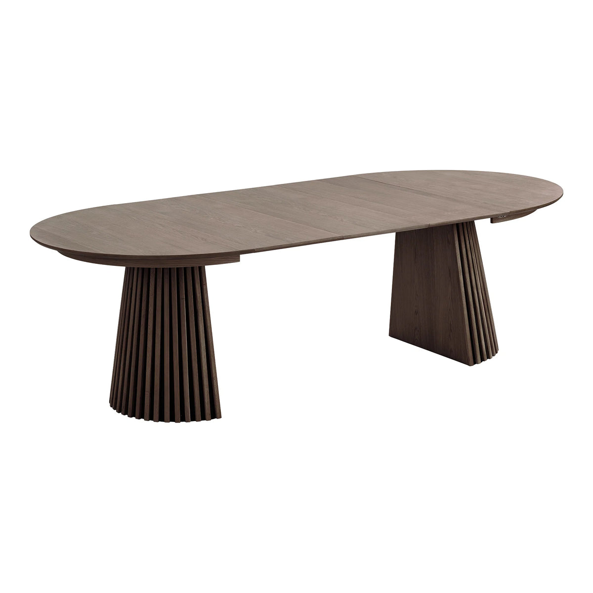 Set de mese Osaka și Agustin - furnir de stejar, MDF, lemn de stejar - natural / afumat