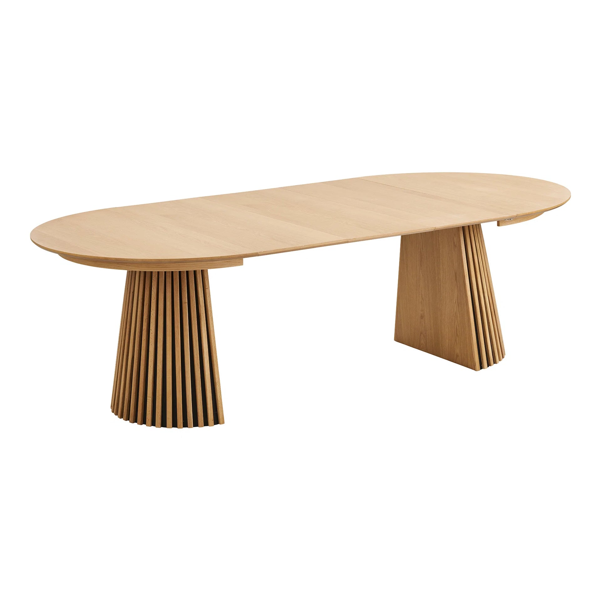 Set de mese Osaka și Agustin - furnir de stejar, MDF, lemn de stejar - Stejar / Natura