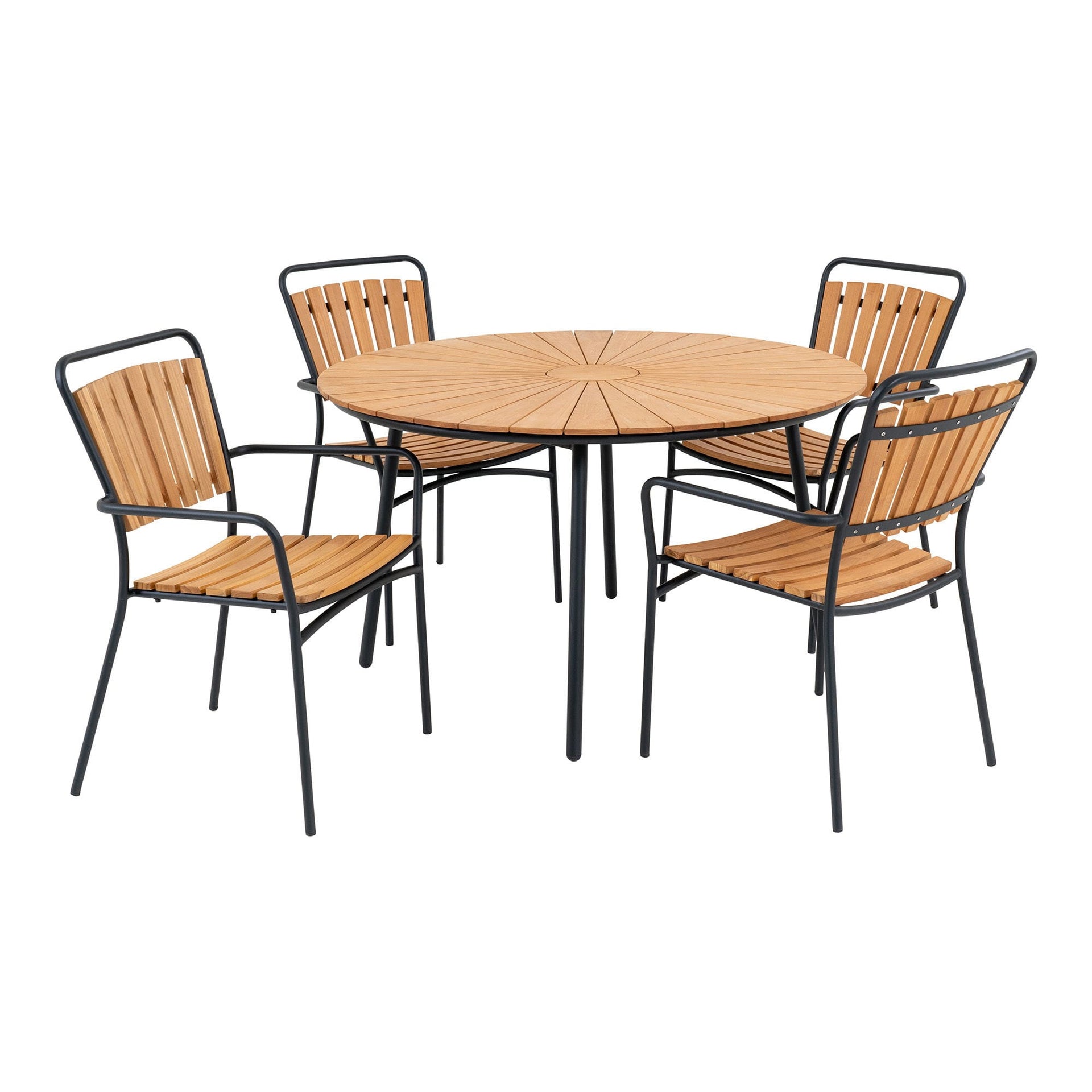SET DE GRADINA CLEVELAND – MASA DE DINING SI 4 SCAUNE DE SUFRAGERIE