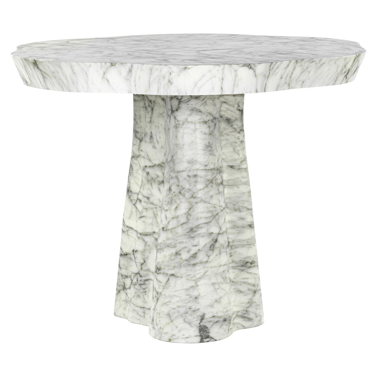 Outdoor Dining Table Rockyard White Marble Look 100ø