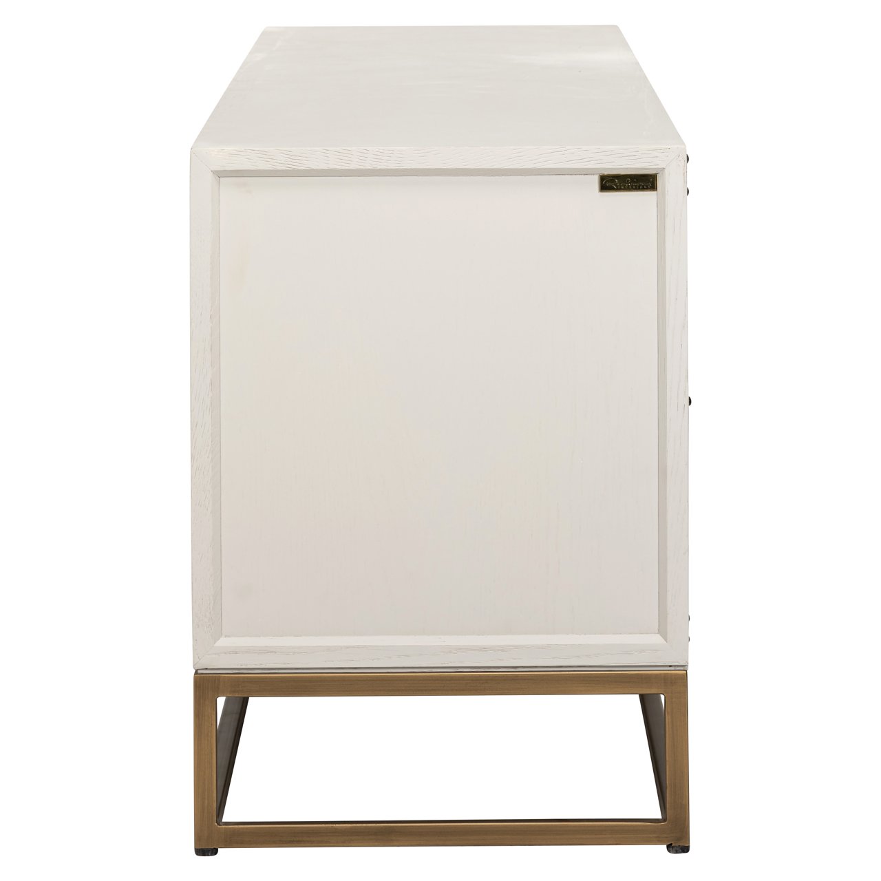 Tv Cabinet Whitebone Brass Verona Grey 200