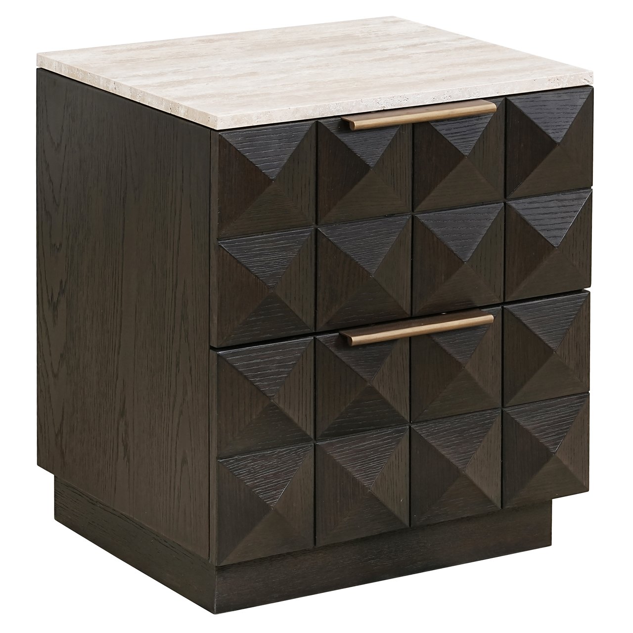 Nightstand Claremont Brown – elegant bedside companion