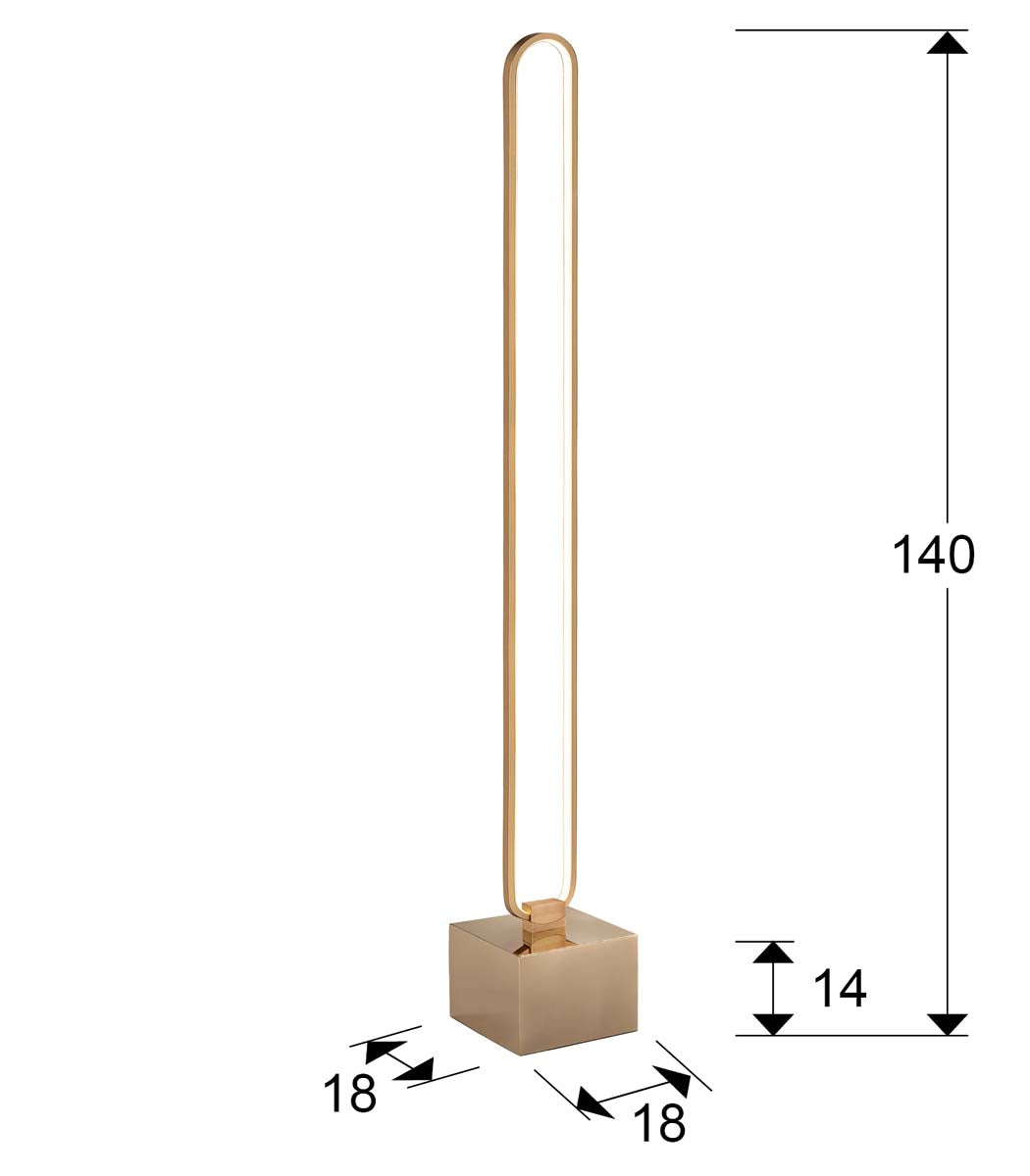 Lampă de podea COLETTE auriu-roz