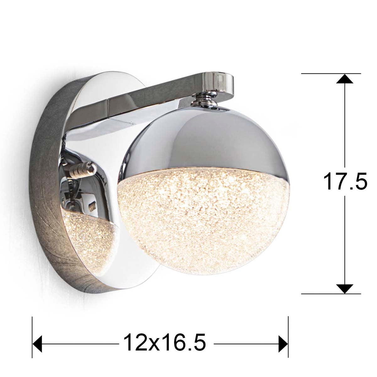 APLICAȚIE LED SFERA 1L. 12 cm