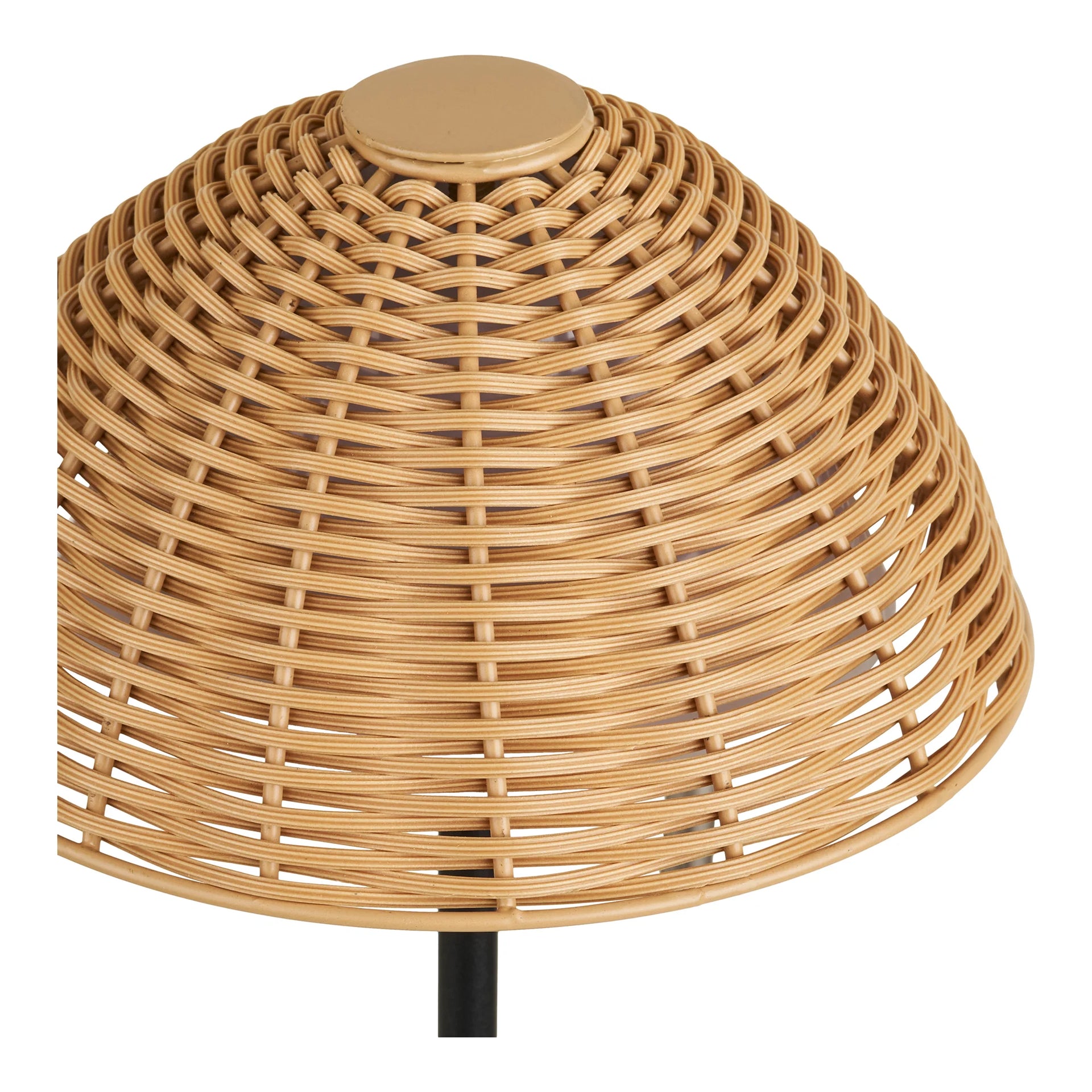 Lampă de masă Wigan LED - Metal, PE - Naturală / Neagră