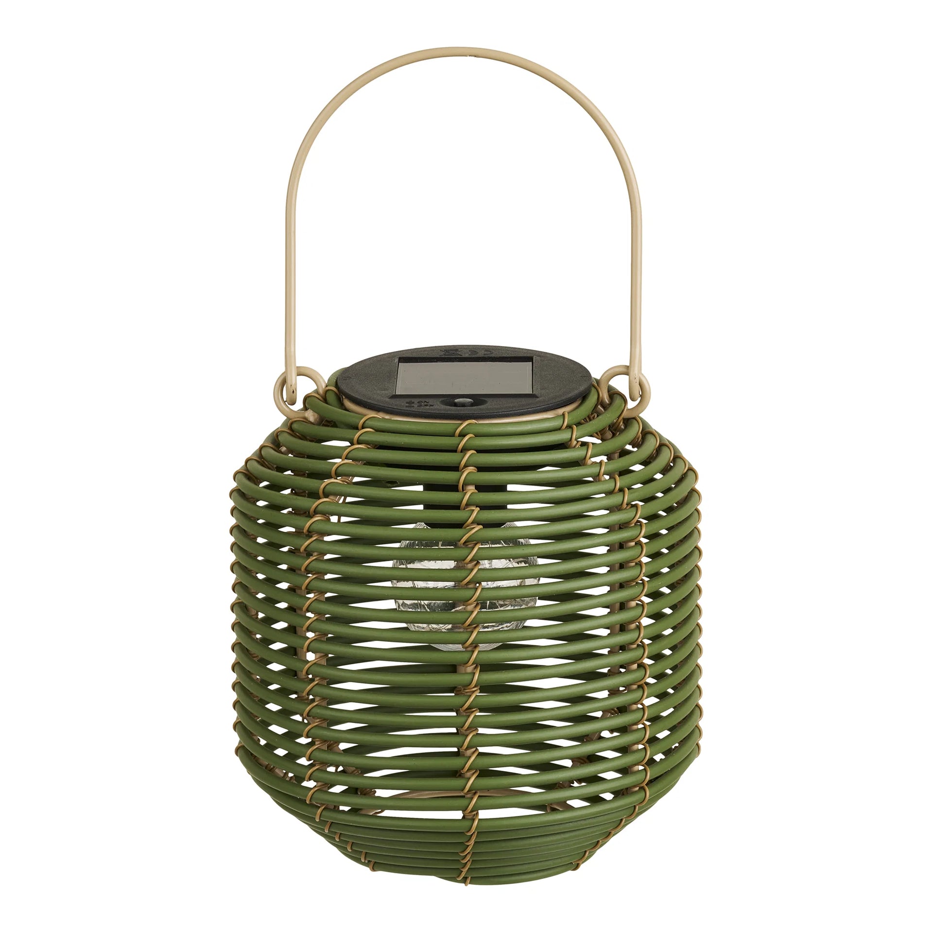 Crewe Lantern - metal, PE - verde