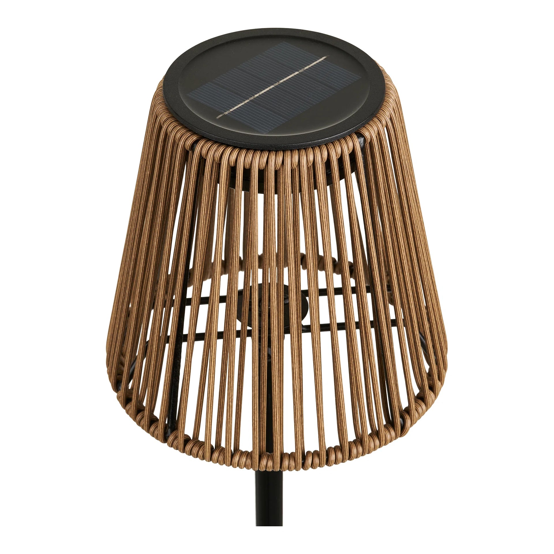 Lampa Salford - poliratan / metal - maro / negru