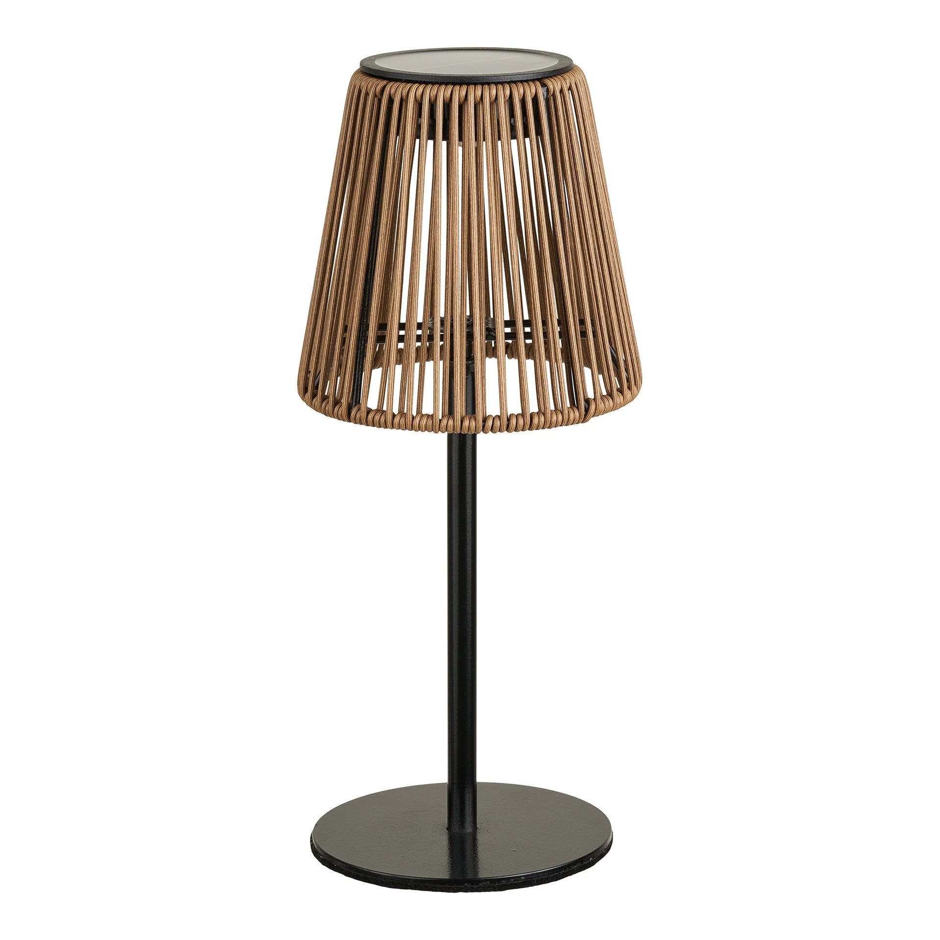 Lampa Salford - poliratan / metal - maro / negru