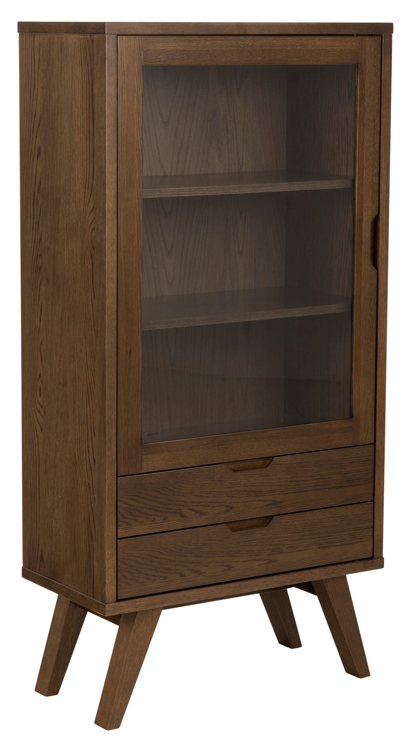 VETRINA A-LINE IN LEGNO IMPIALLACCIATO ROVERE