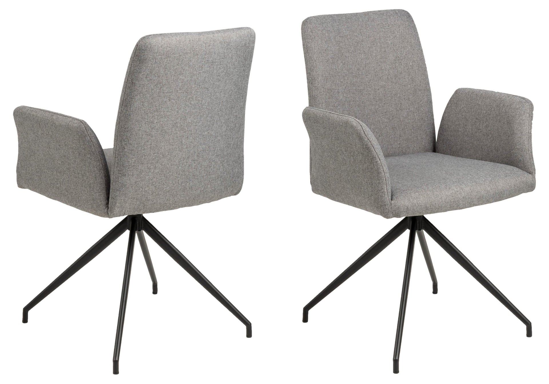 SCAUN DE DINING NAYA CU COTIERĂ GRI DESCHIS