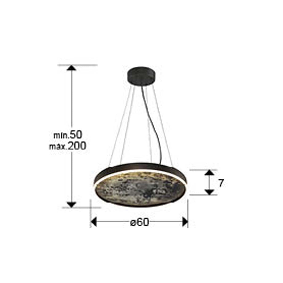LAMPĂ STONE LED CCT - NEGRU 60D
