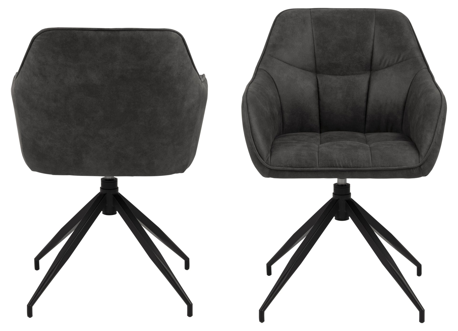 SCAUN DE DINING BRENDA CU COTIERĂ NEGRU