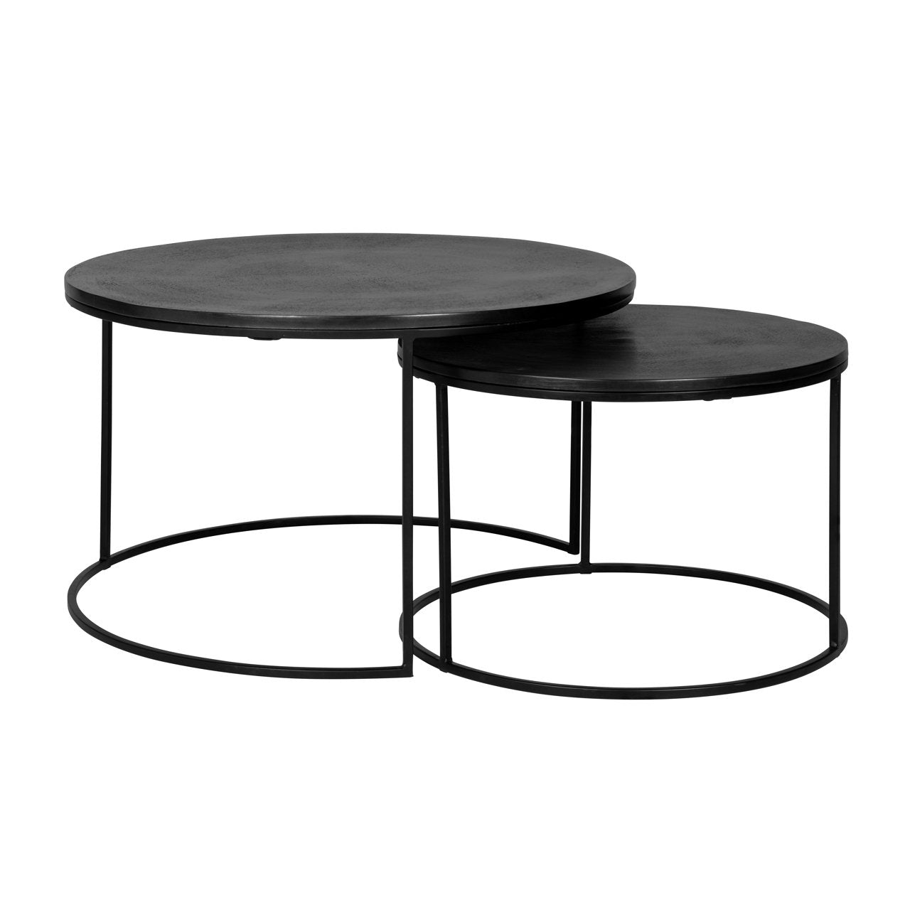 Coffee Table Bolder Black (Set Of 2)