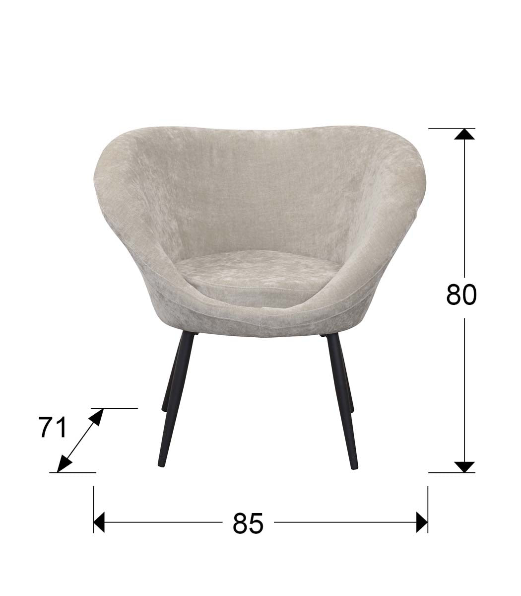 OZOME - SCAUN BEJ-NEGRU