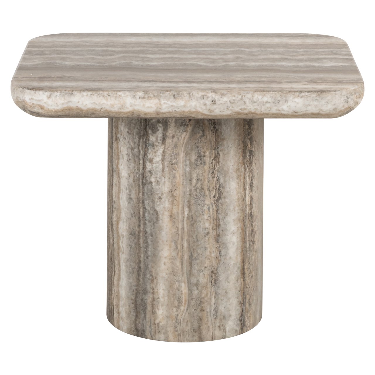 End Table Denizly Grey Faux Travertine
