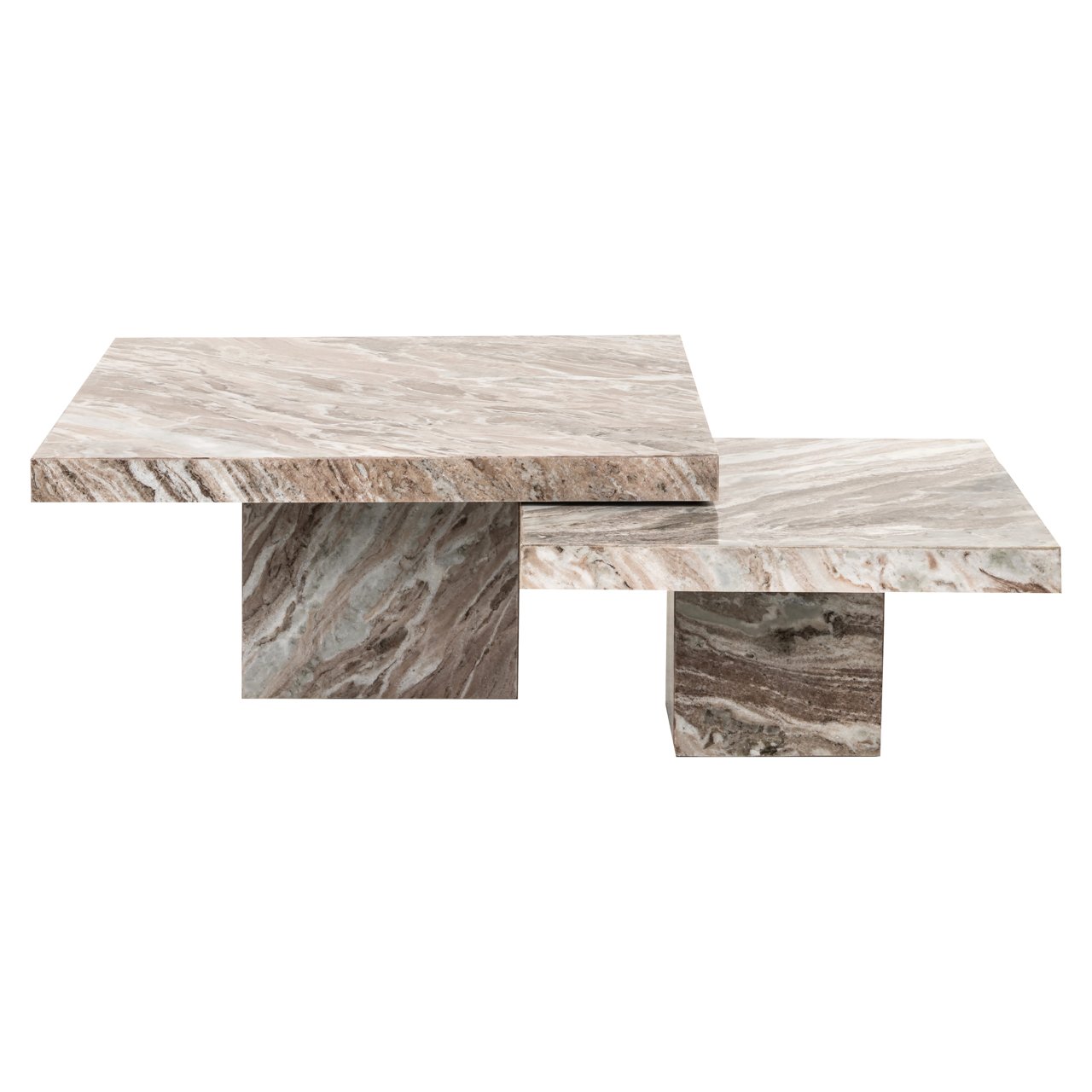 Coffee Table Rashford Blush Beige (Set Of 2)