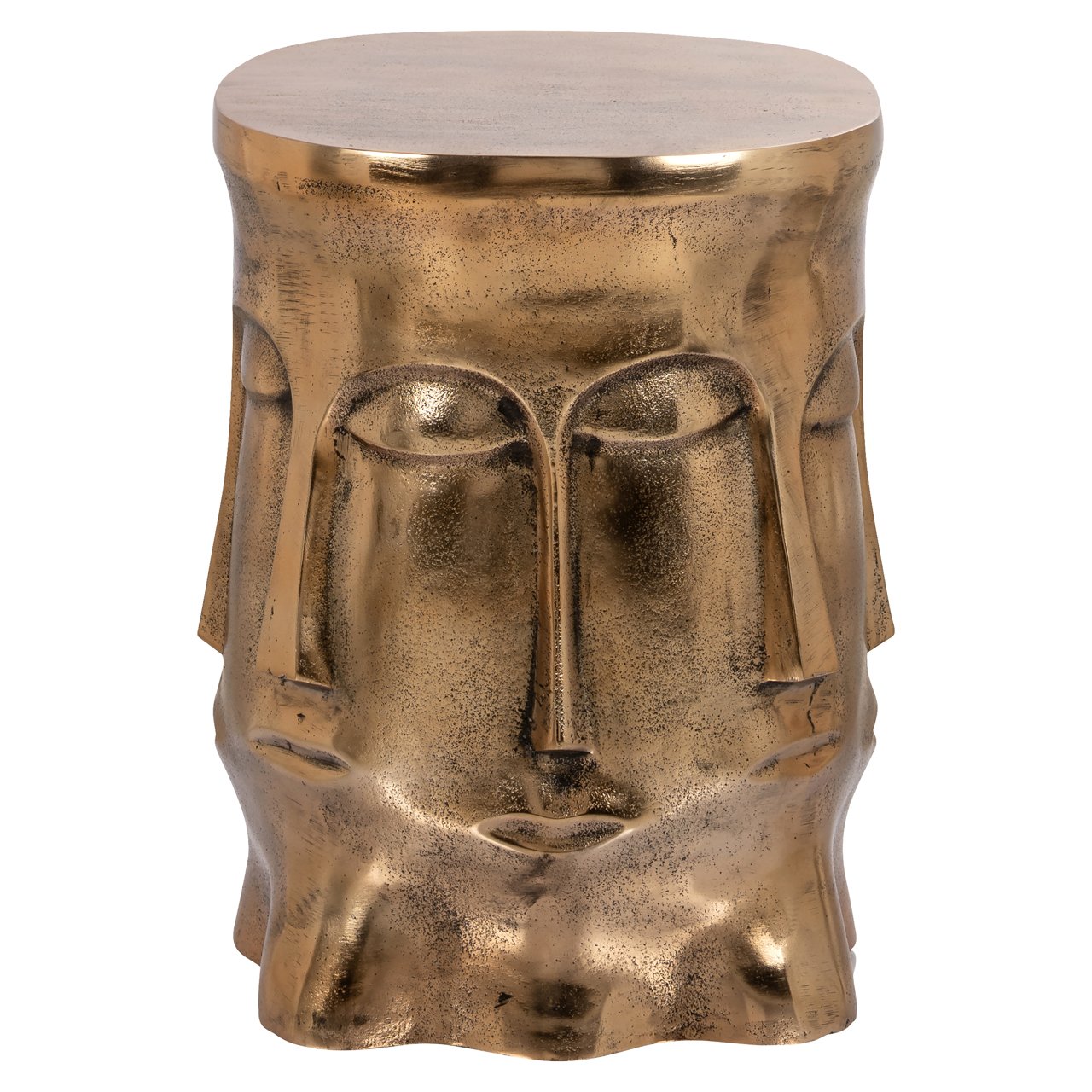 End Table Hedron Gold