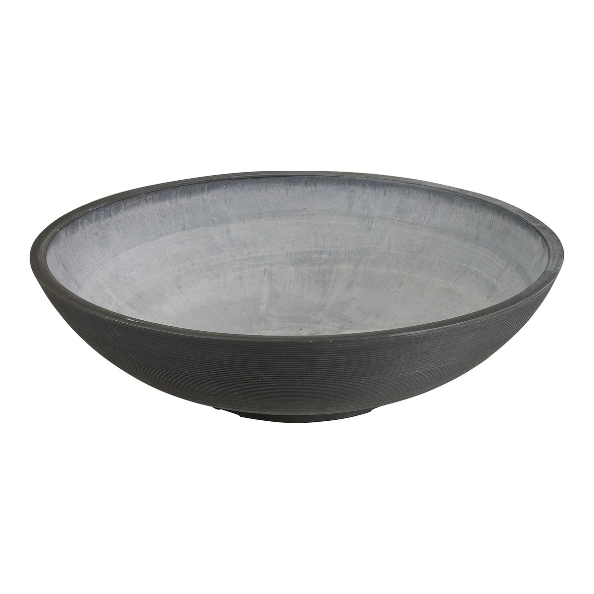 Fleuriste Waterflower-Bowl - 65% Polipropilenă, 35% Piatră - Gri închis