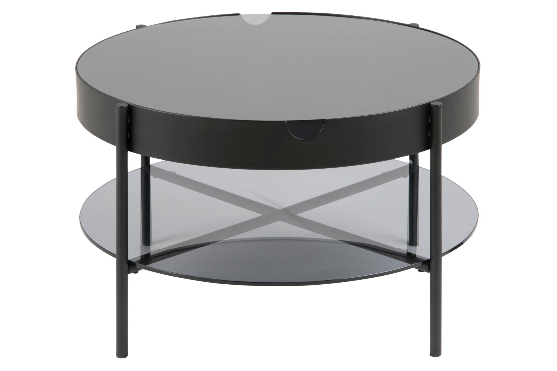 MASUTA DE CAFEA TIPTON ROTUNDA NEGRU