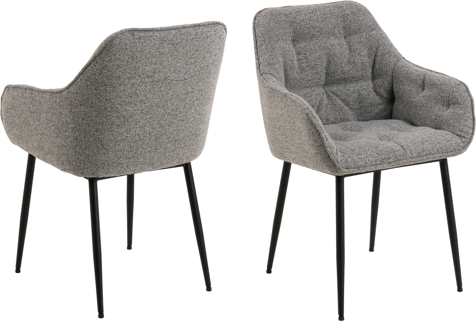 SCAUN DE DINING BROOKE CU COTIERĂ GRI