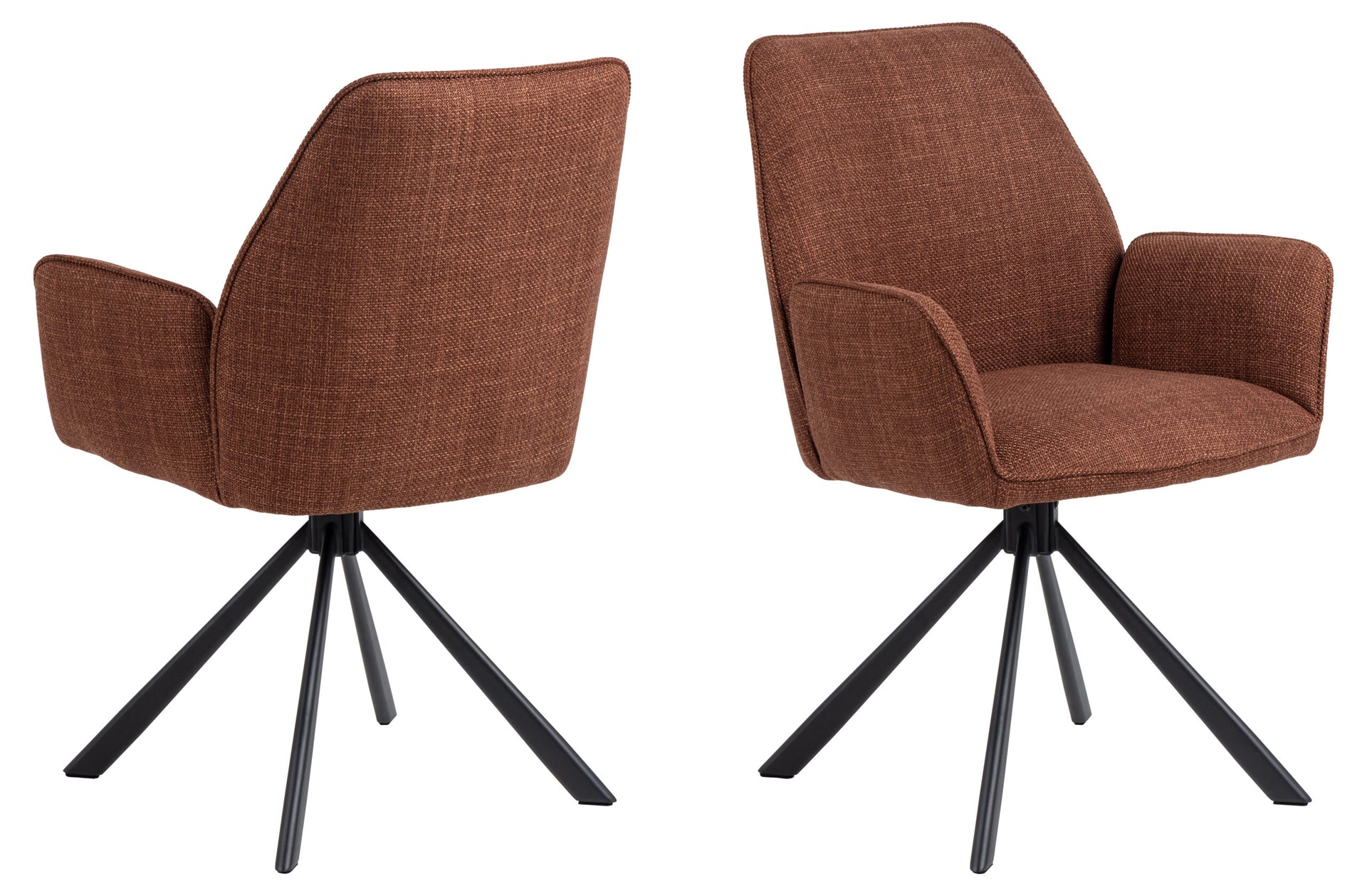 SCAUN DE DINING GLENDA CU COTIERA NEGRU