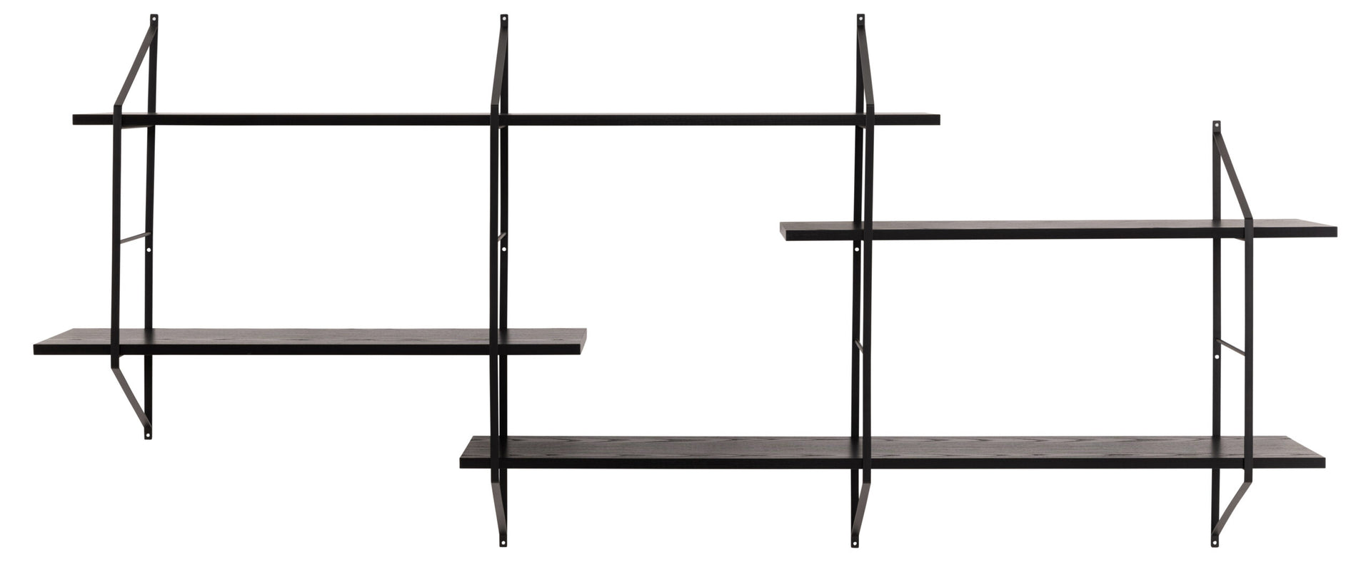 RAFT DE PERETE DREPTUNGHIULAR BELFAST NEGRU