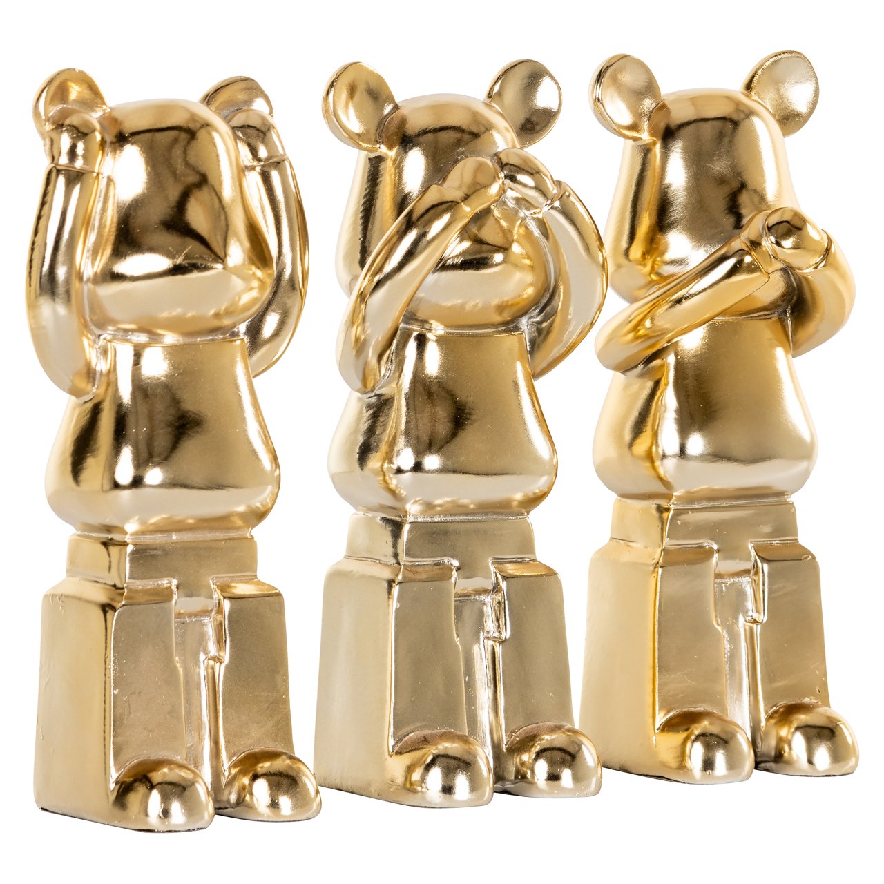 Oggetto decorativo Berna Gold (set di 3)
