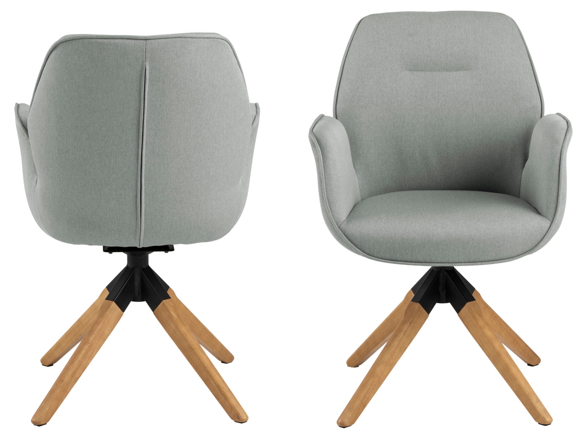 SCAUN DE DINING AURA CU COTIERĂ GRI DESCHIS