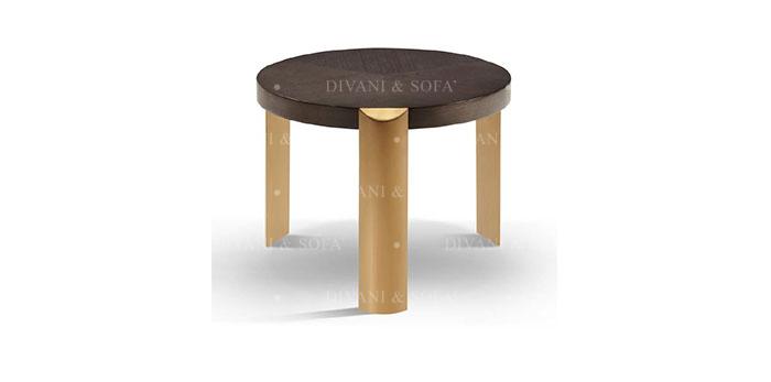 Masă de Colț Enola - Blat MDF și Picioare Metal Negre