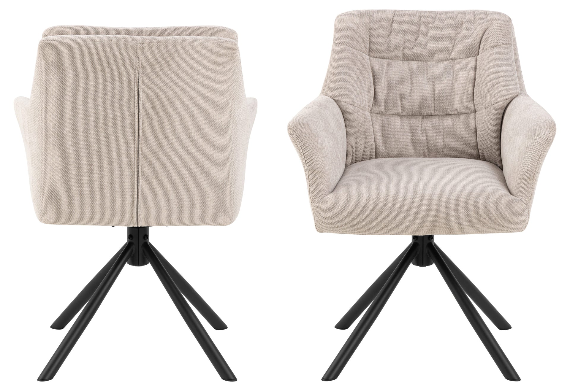 SCAUN DE DINING ALONSO CU COTIERĂ BEJ