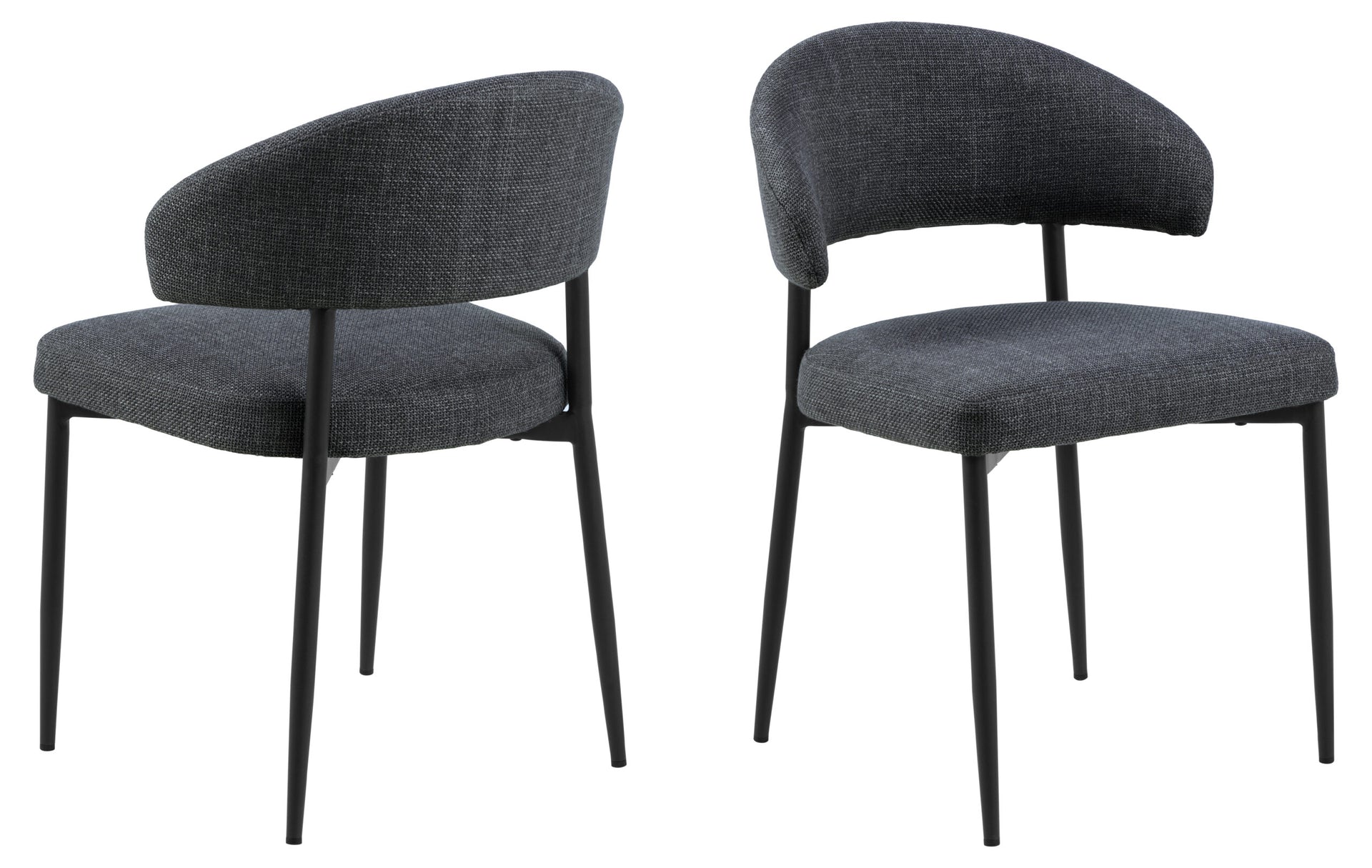 SCAUN DE DINING EDINA GRI INCHIS