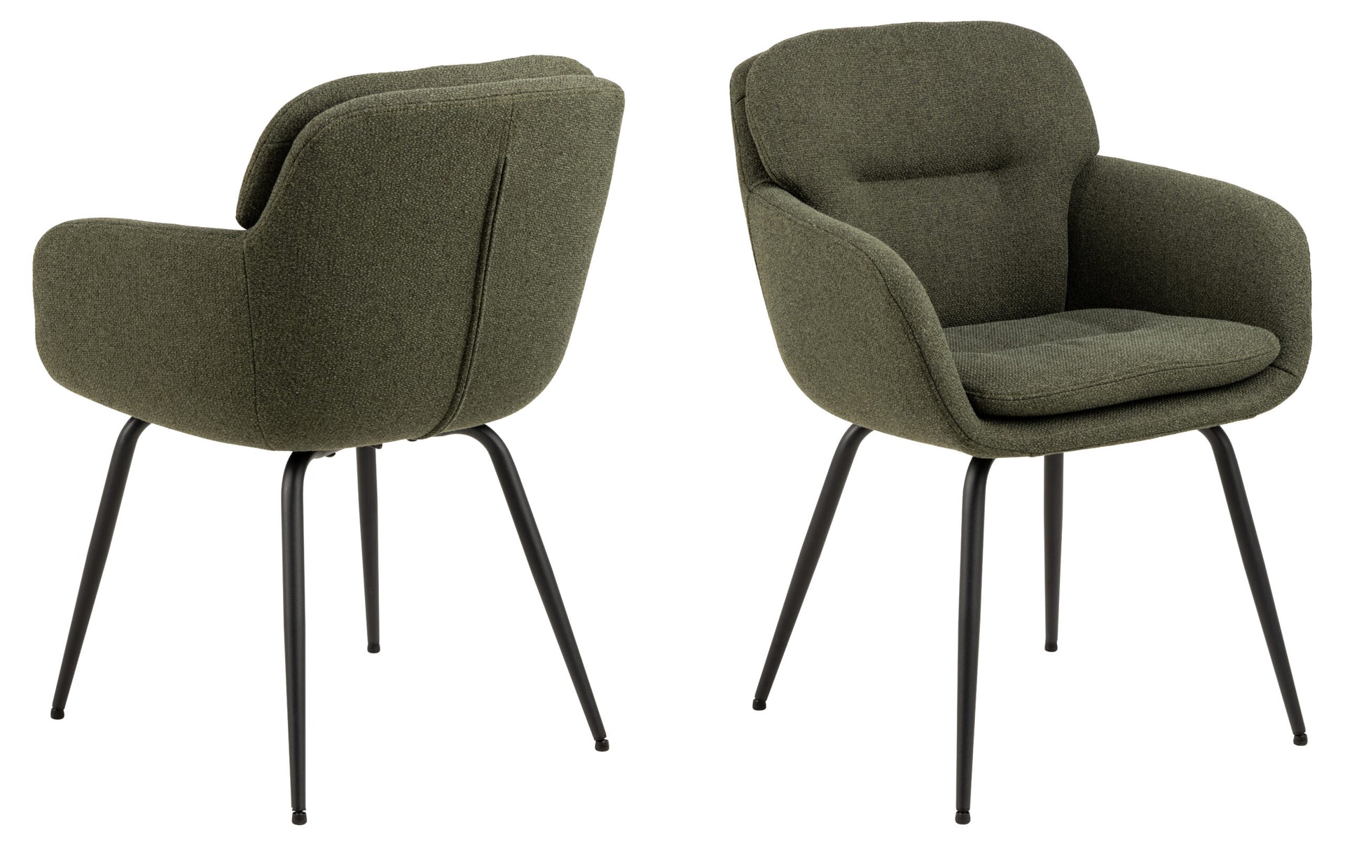 SCAUN DE DINING DORA CU COTIERĂ VERDE