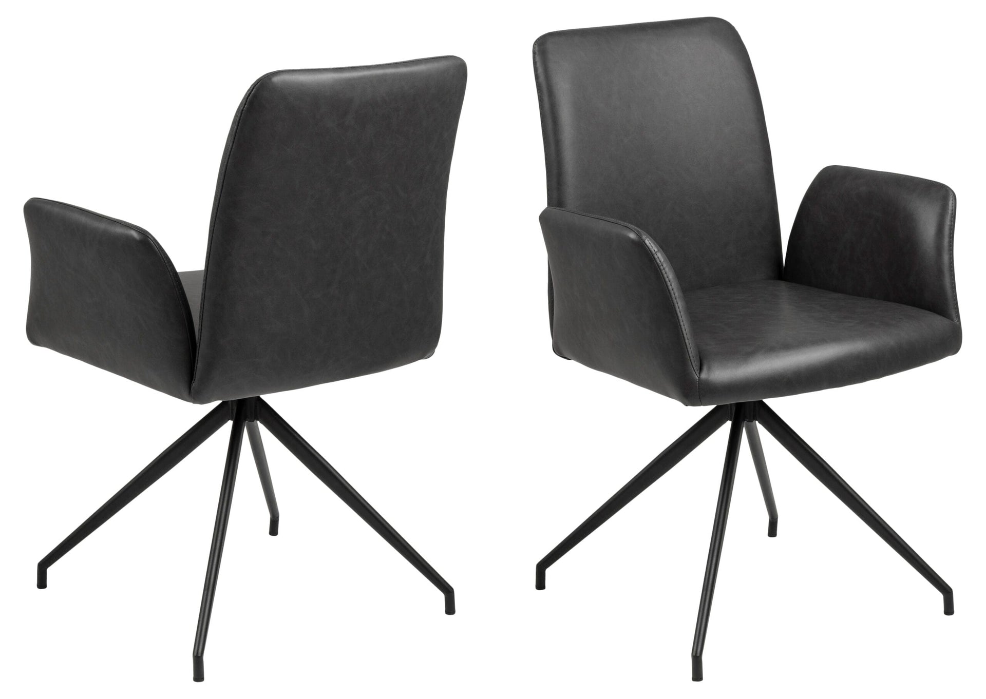 SCAUN DE DINING NAYA CU COTIERĂ NEGRU