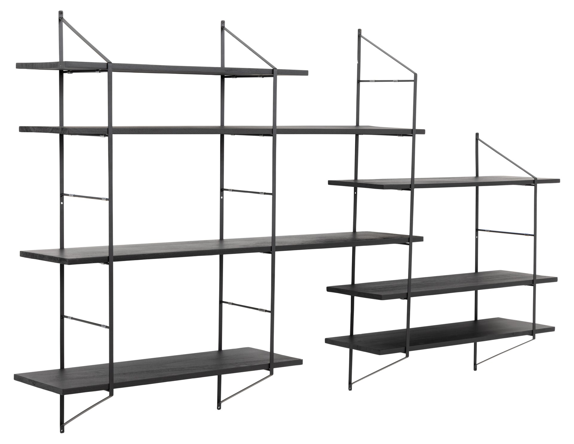 RAFT DE PERETE DREPTUNGHIULAR BELFAST NEGRU