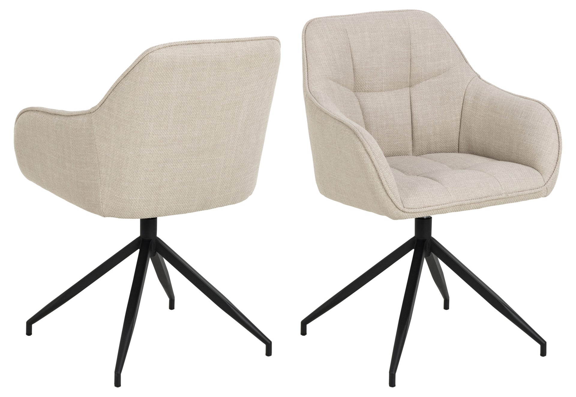 SCAUN DE DINING BRENDA CU COTIERĂ BEJ