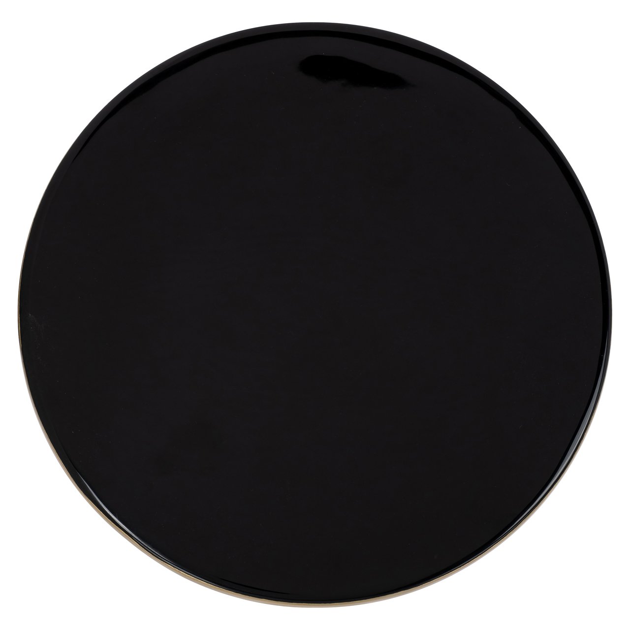 Piatto per torta Elena Nero/Oro