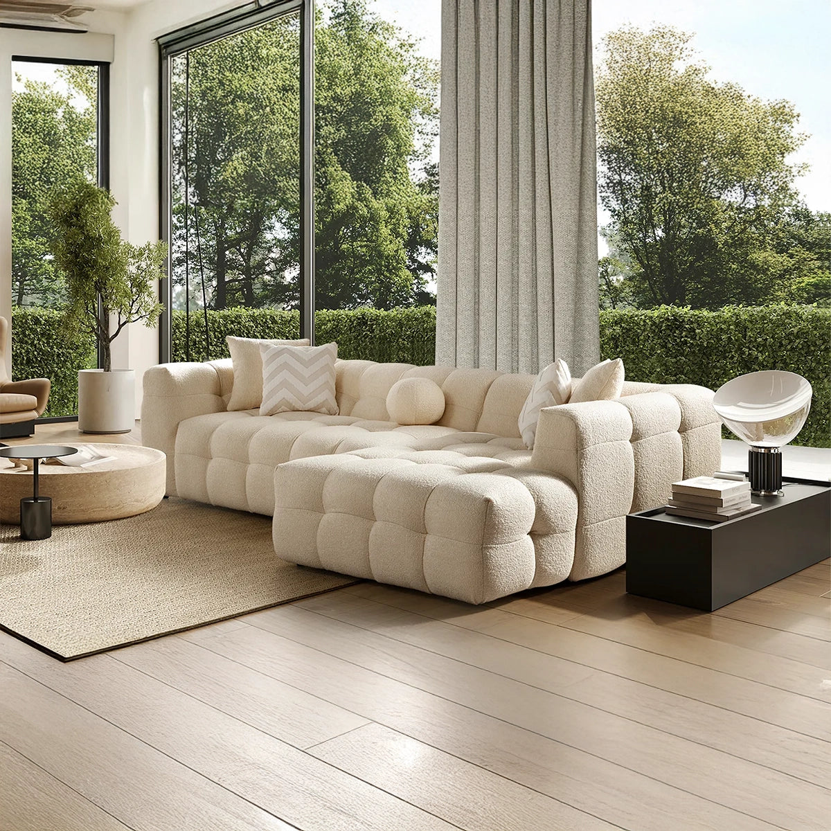 Composizione RELAXO – Elegante e confortevole divano angolare componibile per il soggiorno