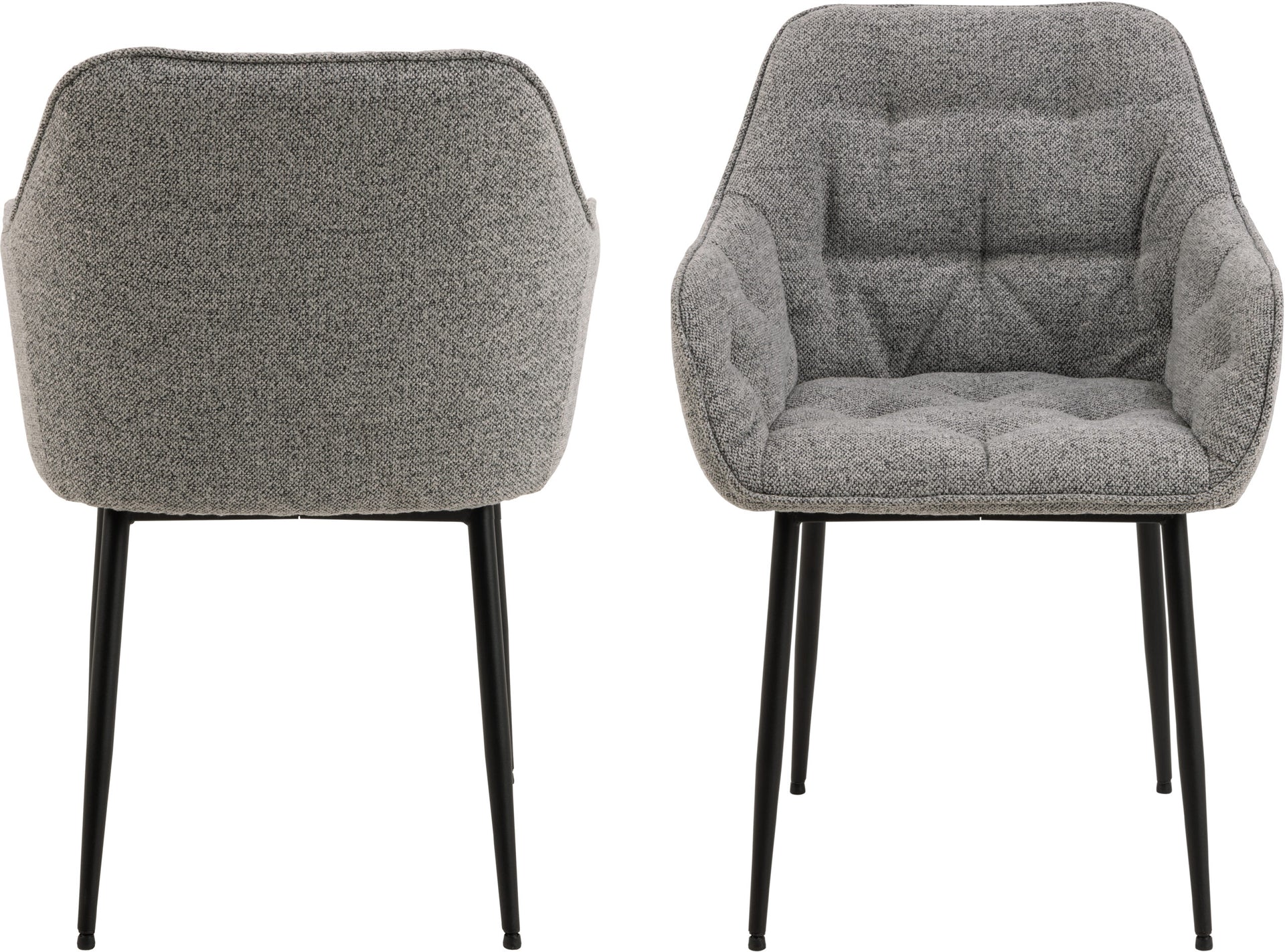 SCAUN DE DINING BROOKE CU COTIERĂ GRI