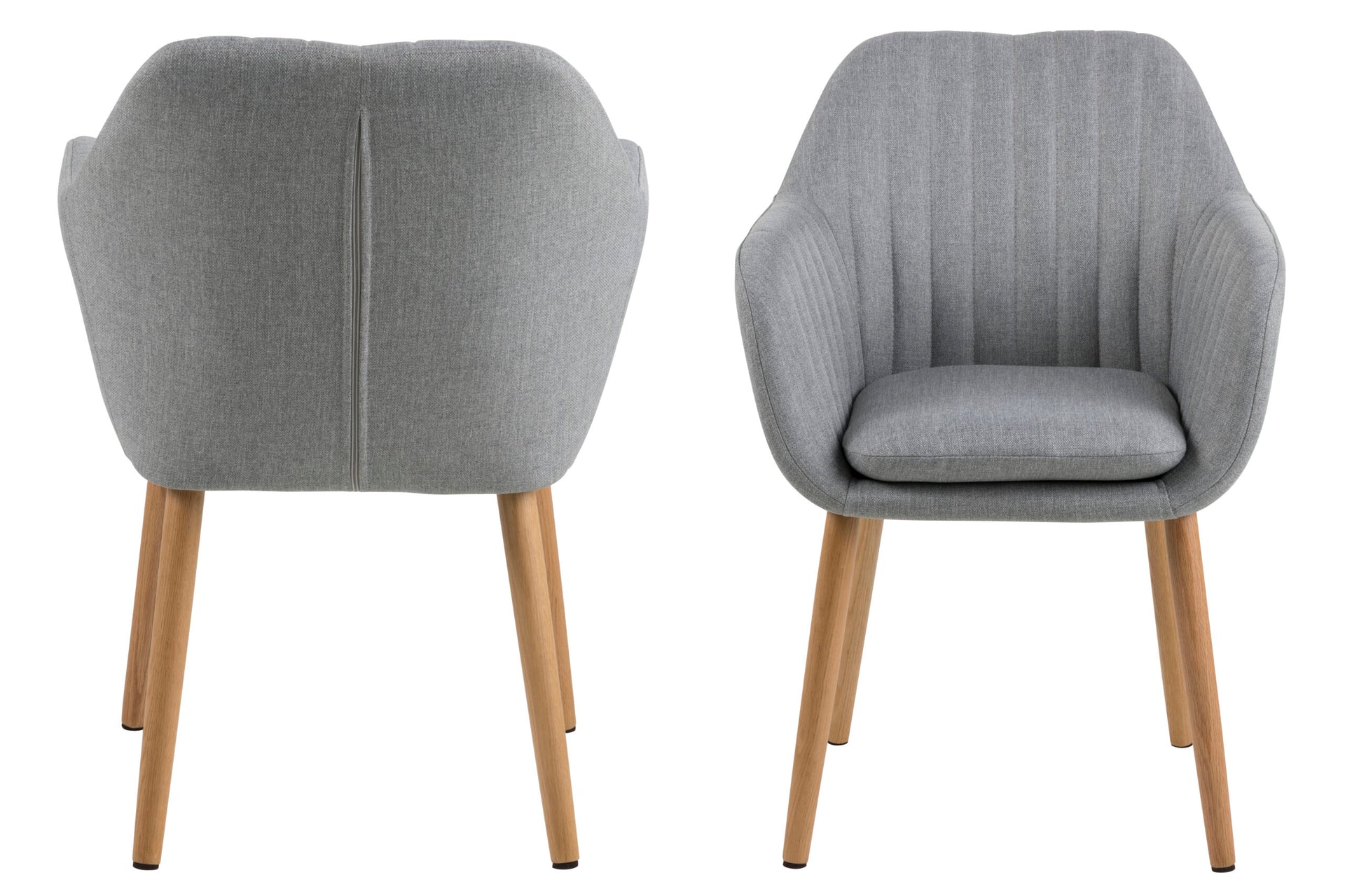 SCAUN EMILIA CU COTIERĂ GRI DESCHIS