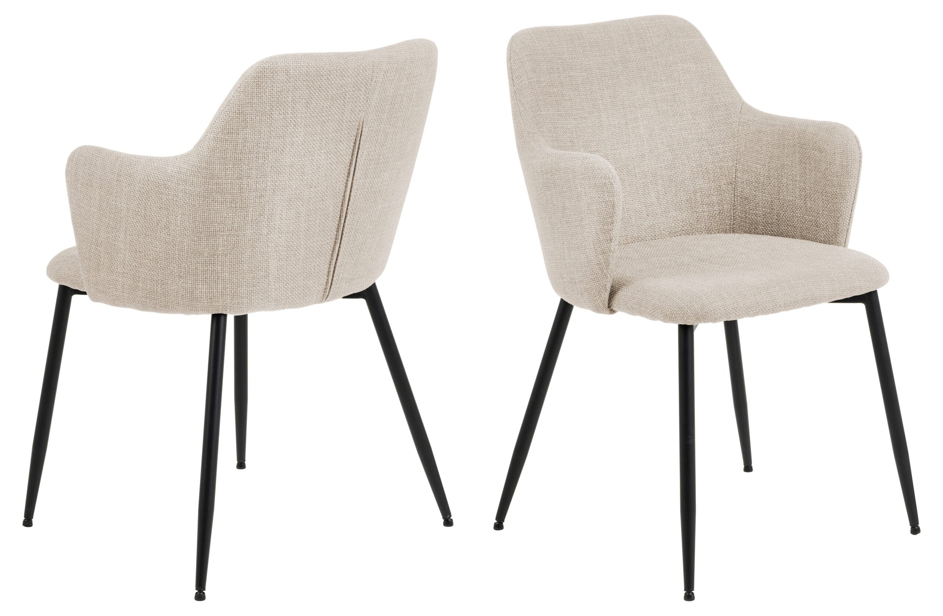 SCAUN DE DINING ILSA CU COTIERĂ BEJ