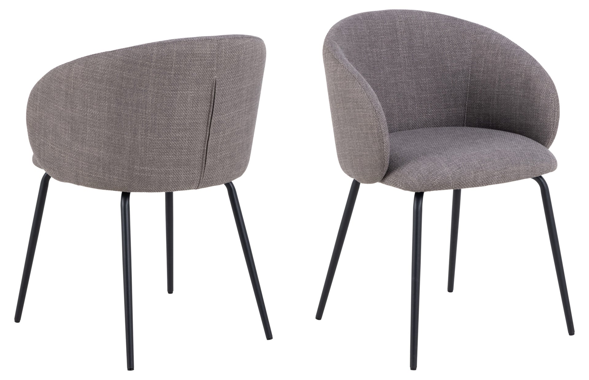 SCAUN DE DINING ELEANOR CU COTIERĂ GRI