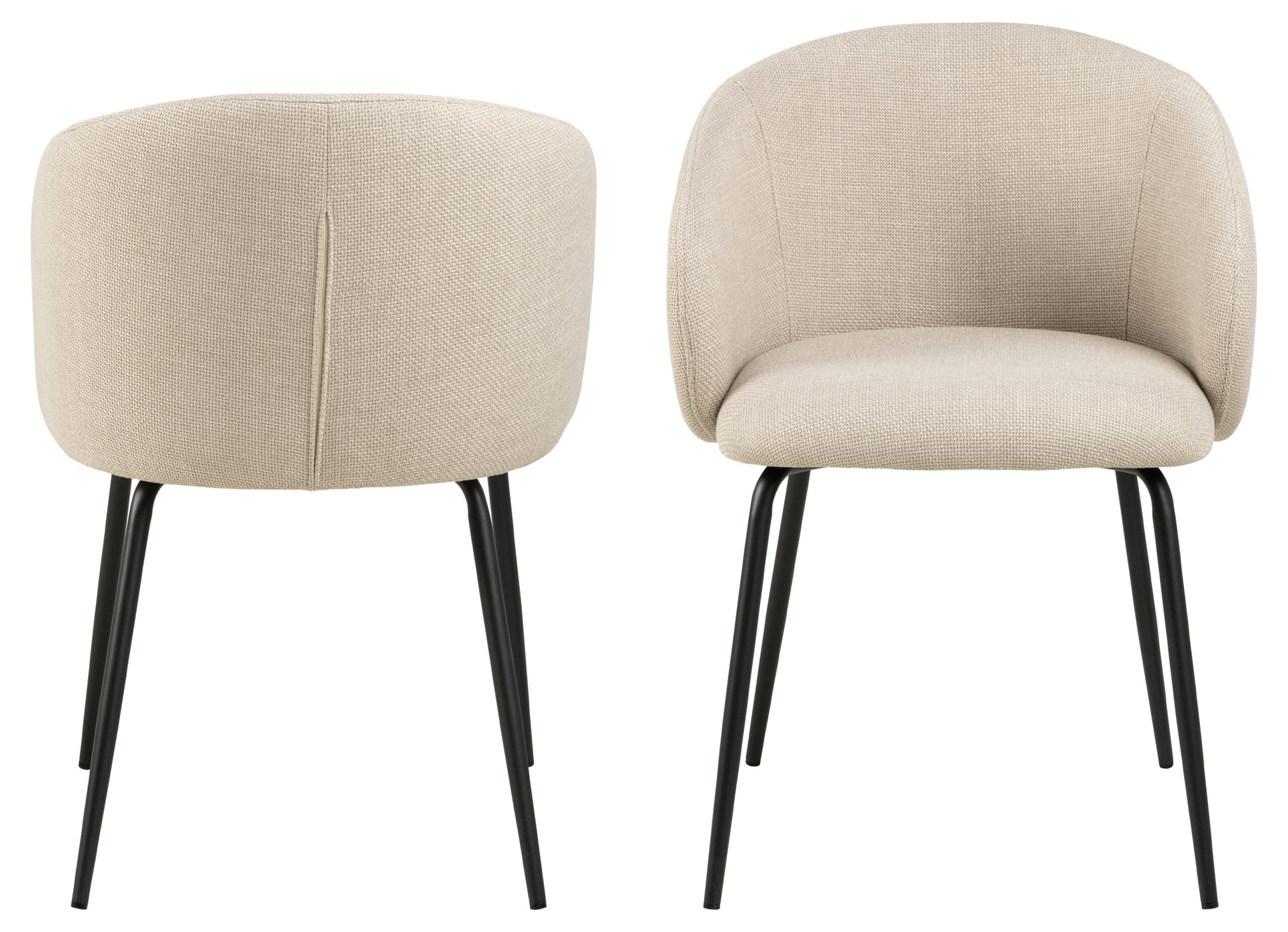 SCAUN DE DINING ELEANOR CU COTIERĂ BEJ