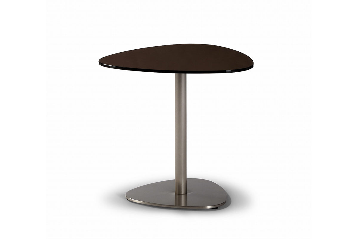 Masă de Colț Galuppi - Finisaj Lemn Natural și Nichel Periat