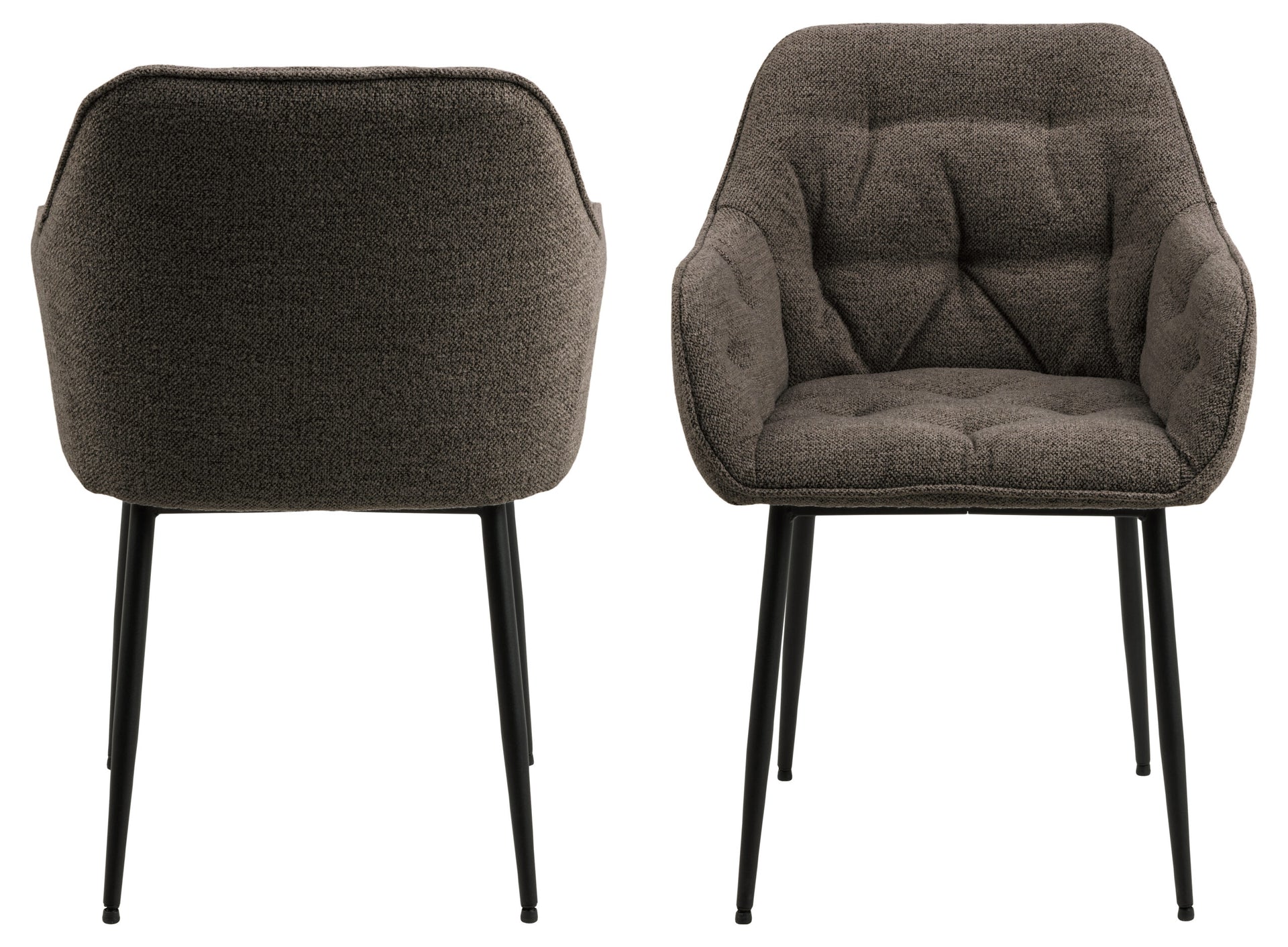 SCAUN DE DINING BROOKE CU COTIERĂ NEGRU