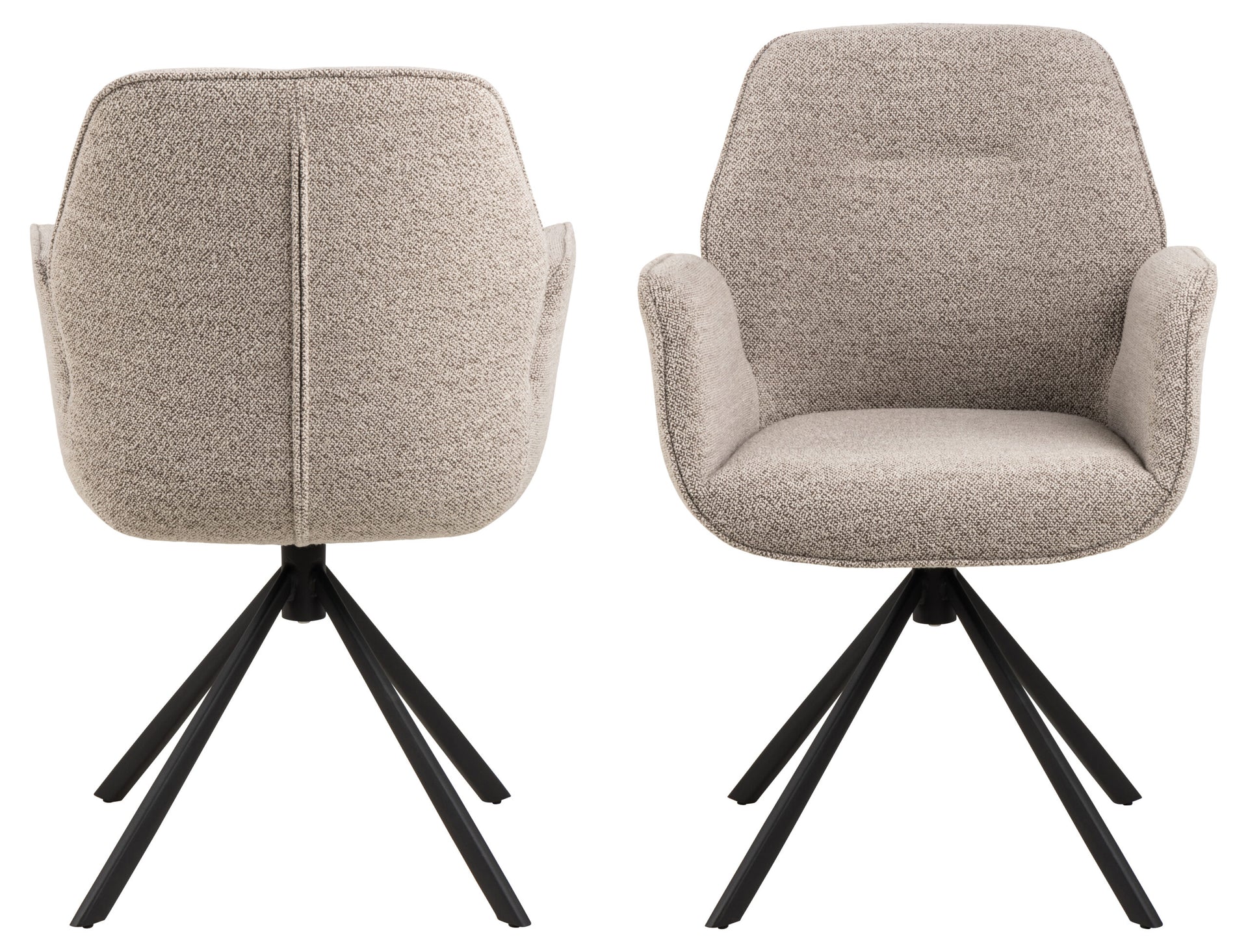 SCAUN DE DINING AURA CU COTIERĂ BEJ