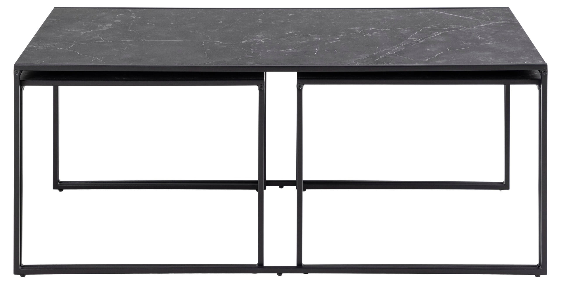 SET MASUTA DE CAFEA INFINITY PATRATA/DREPTUNGHIULARA NEGRU