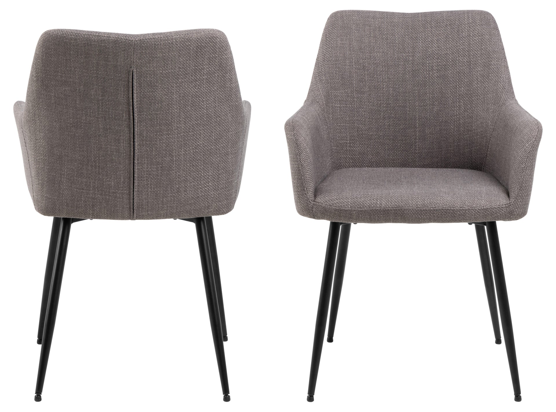 SCAUN DE DINING LIZZY CU COTIERĂ GRI