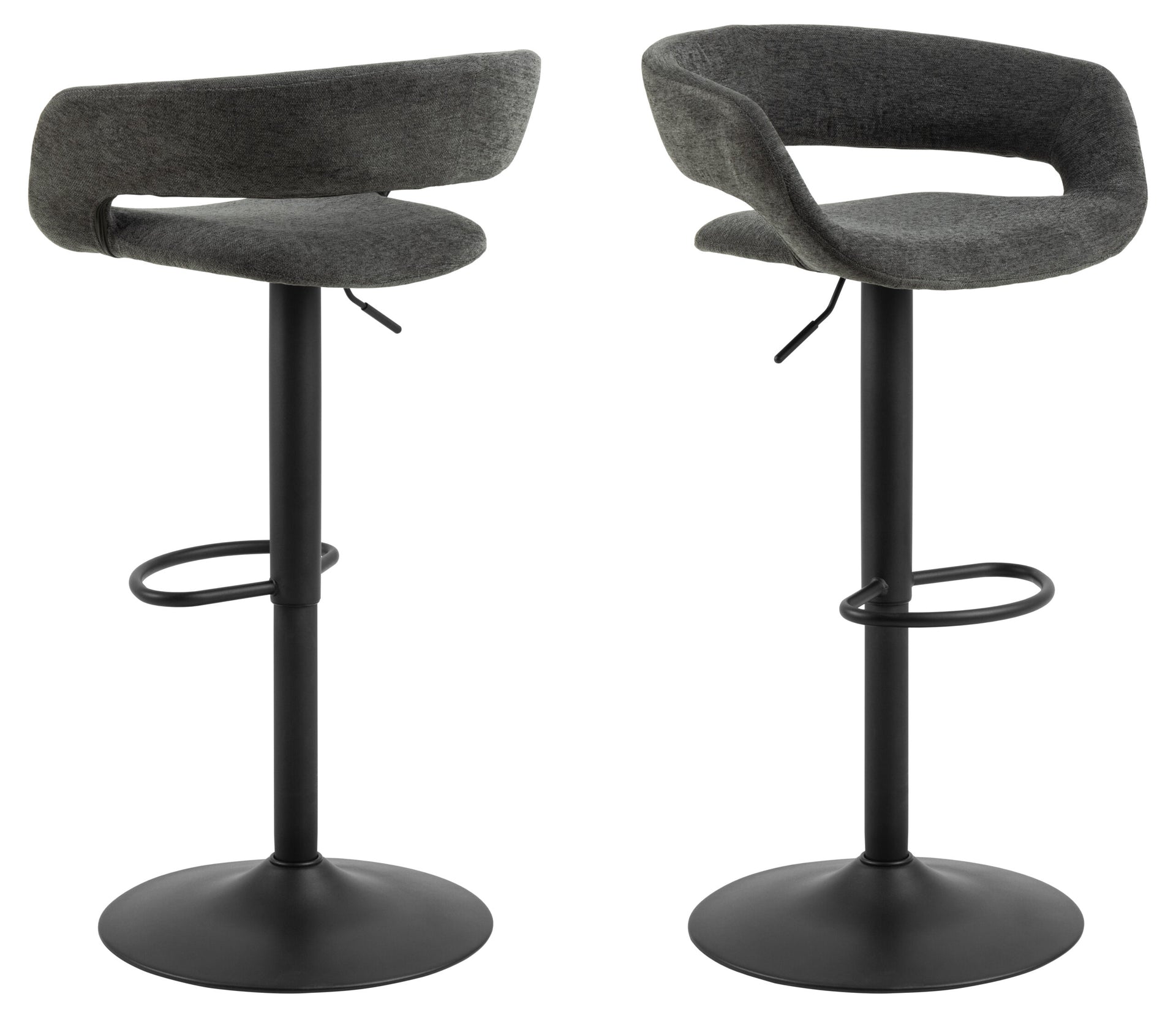 SCAUN DE BAR GRACE GRI ÎNCHIS