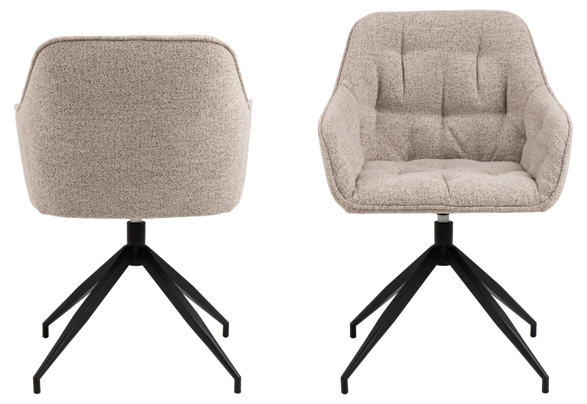 SCAUN DE DINING BROOKE CU COTIERĂ BEJ